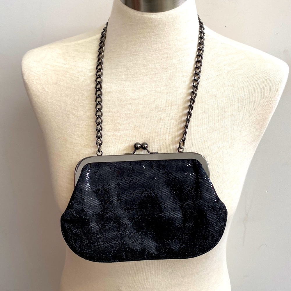 Express sequin glitter clutch purse